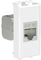 Розетка компьютерная экранированная модульная DKC Avanti 1-м. 1 мод. RJ45 5е белое облако картинка